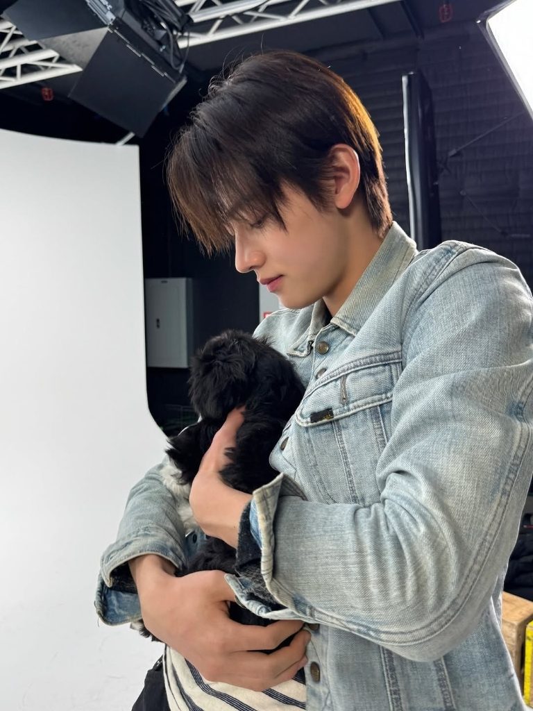 Holding this tiny pup